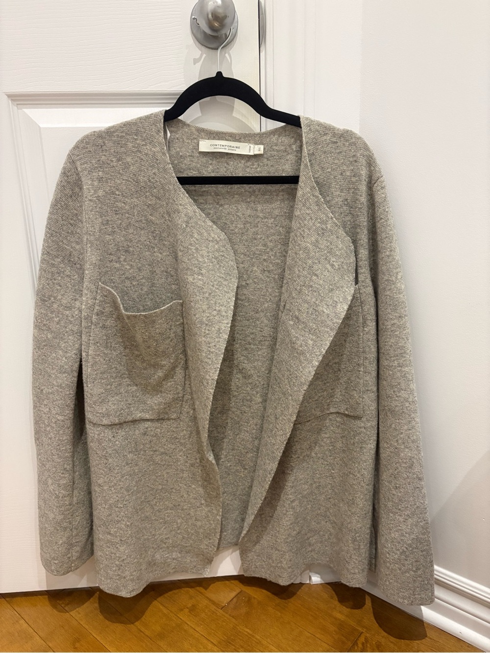 Simons Open-Front Women's Cardigan in Heather Gray